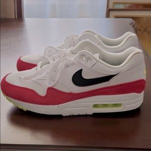 Nike Air Max 1 'Rush Pink' Mens Sneakers AH8145-111 size 9 Women’s - 7.5 Men